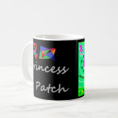 Princess-Pflaster der knuddeligen Katze Kaffeetasse (Vorderseite Links)