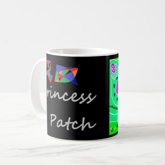 Princess-Pflaster der knuddeligen Katze Kaffeetasse (Vorderseite Links)