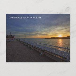 Princess Pier bei Sonnenuntergang Postkarte