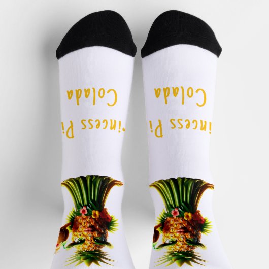 Princess Pina Colada - Ananas Imperium Socken (Oben)