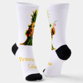 Princess Pina Colada - Ananas Imperium Socken (Gewinkelt)