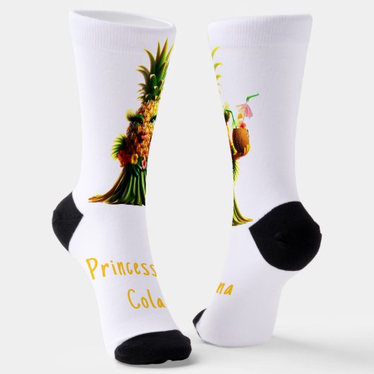 Princess Pina Colada - Ananas Imperium Socken (Gewinkelt)