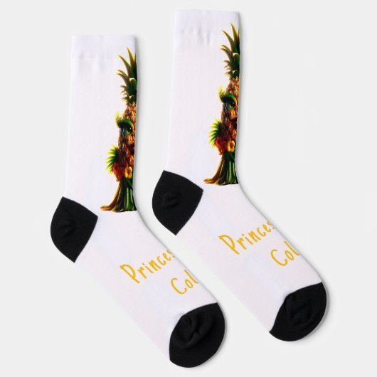 Princess Pina Colada - Ananas Imperium Socken (Rechts)