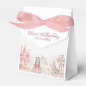  Princess Pink 4th Castle Unicorn Birthday Party  Geschenkschachtel (Vorderseite)
