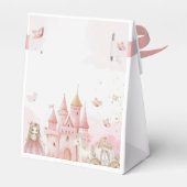  Princess Pink 4th Castle Unicorn Birthday Party  Geschenkschachtel (Rückseite)