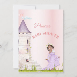Princess Pink Baby Girl Dusche Einladung