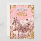 Princess Pink Baby Shower Horriage Einladung (Vorderseite)