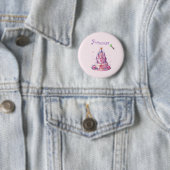 Princess Pink Castle Cake and Wand Button (Beispiel)