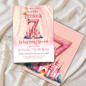 Princess Pink Castle Girl Einladung