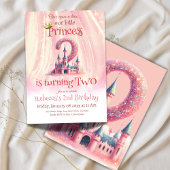 Princess Pink Castle Girl Einladung