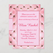 Princess Pink Enclosure Card Begleitkarte (Vorne/Hinten)
