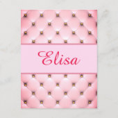 Princess Pink Enclosure Card Begleitkarte (Rückseite)