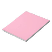 Princess Pink Girl Pastellfarben Nur rosa Farbe Notizblock (Rotiert)