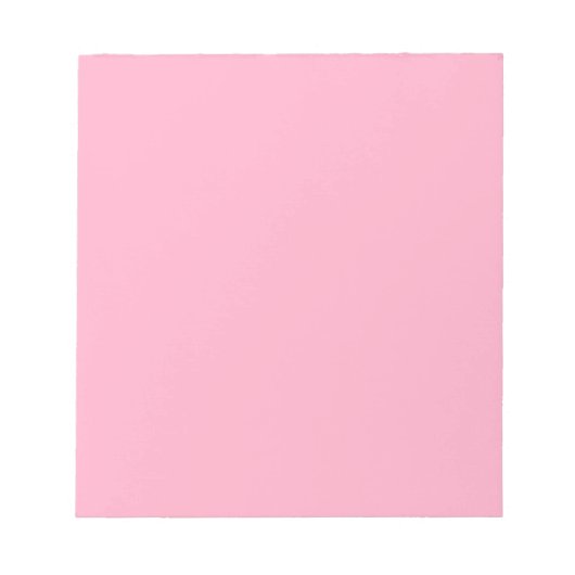 Princess Pink Girl Pastellfarben Nur rosa Farbe Notizblock (Vorderseite)