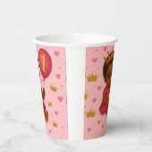 Princess Pink & Gold Baby Girl Birthday Pappbecher (Links)