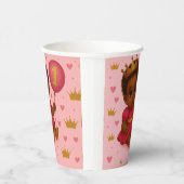 Princess Pink & Gold Baby Girl Birthday  Pappbecher (Rechts)