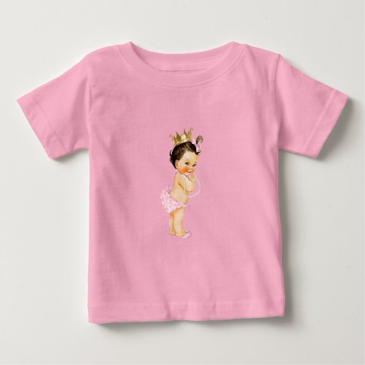 Princess Pink & Gold Baby T-shirt (Vorderseite)
