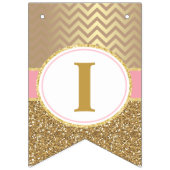 Princess Pink Gold Banner The a Girl Baby Dusche (Dritte Fahne)