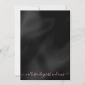 Princess Pink Silver Glitzer Confetti Sweet 16 Einladung (Rückseite)