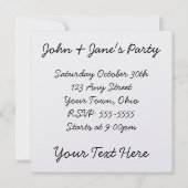 Princess & Pirate Doodle Einladung (Rückseite)