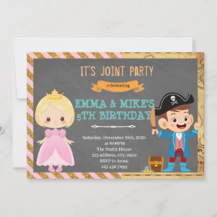Princess Pirate Joint Party Einladung