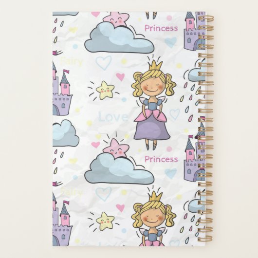 Princess planner Princess castle girl notebook Planer (Rückseite)