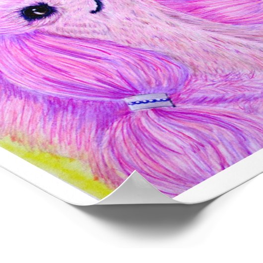 Princess Poodle Poster (Ecke)