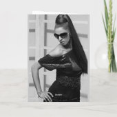 Princess Portraits "Ms Diva" Happy Birthday Card Karte (Rückseite)