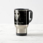 Princess Portraits Oversized Tasse (B/W) (VorderseiteRechts)