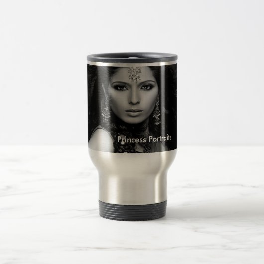 Princess Portraits Oversized Tasse (B/W) (Mittel)