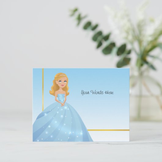 Princess Postcard Postkarte (Stehend Vorderseite)