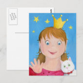Princess Postcard Postkarte (Vorne/Hinten)