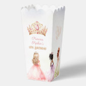 Princess Prince Crown Twins Royal Birthday Popcorn Geschenkschachtel (Rückseite)