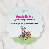 Princess & Prince Fairytale Castle Niedlich Vielen Geschenkanhänger (Rückseite)