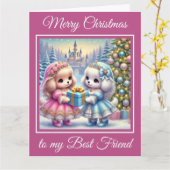 Princess Puppies Die besten Freunde Weihnachten Karte (Gelbe Blume)