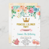 Princess Pyjamas Party Einladung (Vorne/Hinten)