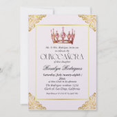 Princess Quinceanera Einladung (Vorderseite)
