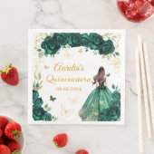 Princess Quinceanera, Emerald Green, Serviette (Beispiel)
