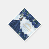 Princess Quinceanera, Prinzessin für blaues Gold d Serviette (Ecke)