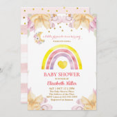 Princess Rainbow Baby Shower Einladung (Vorne/Hinten)