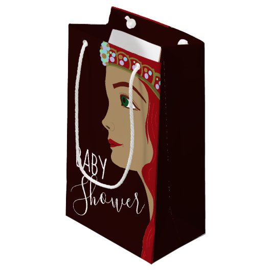 Princess Red Baby Dusche Kleine Geschenktüte (Vorderseite Schrägansicht)