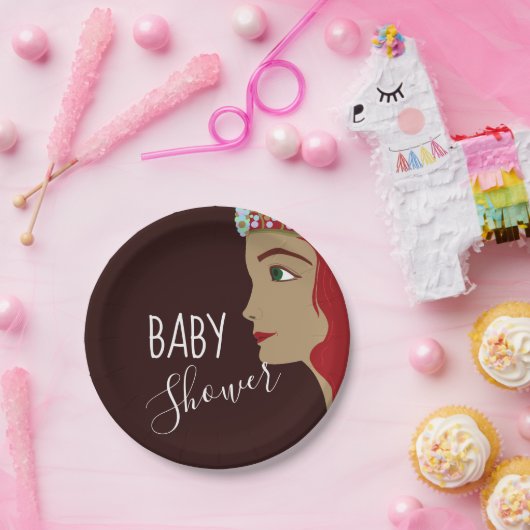 Princess Red Baby Dusche Pappteller (Party)