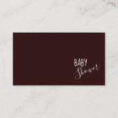 Princess Red Baby Showdiaper Raffle Ticket Begleitkarte (Rückseite)