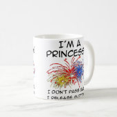 Princess Release Glitzer Funny Mug Kaffeetasse (VorderseiteRechts)