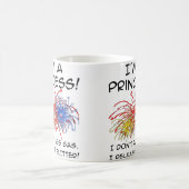 Princess Release Glitzer Funny Mug Kaffeetasse (Mittel)