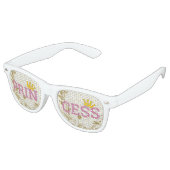 PRINCESS Retroschatten / Fun Party Sonnenbrille (Schrägansicht)