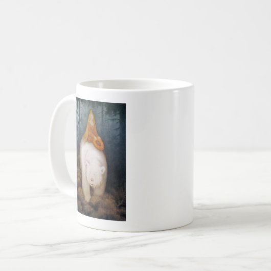 Princess Riding King Polar Bear Kaffeetasse (Vorderseite Links)
