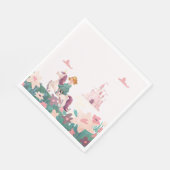 Princess Riding Unicorn Paper Napkins Serviette (Ecke)