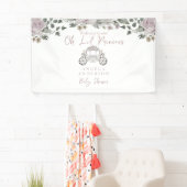 Princess Rose Gold Baby Dusche Willkommen Banner (Insitu)