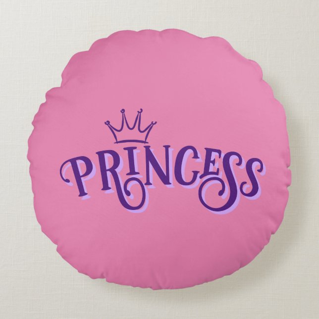 Princess Round Pillow Rundes Kissen (Vorderseite)